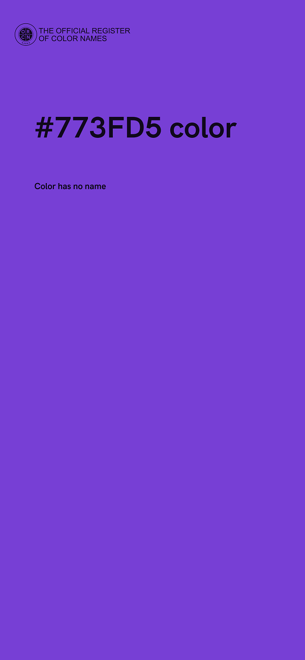 #773FD5 color image