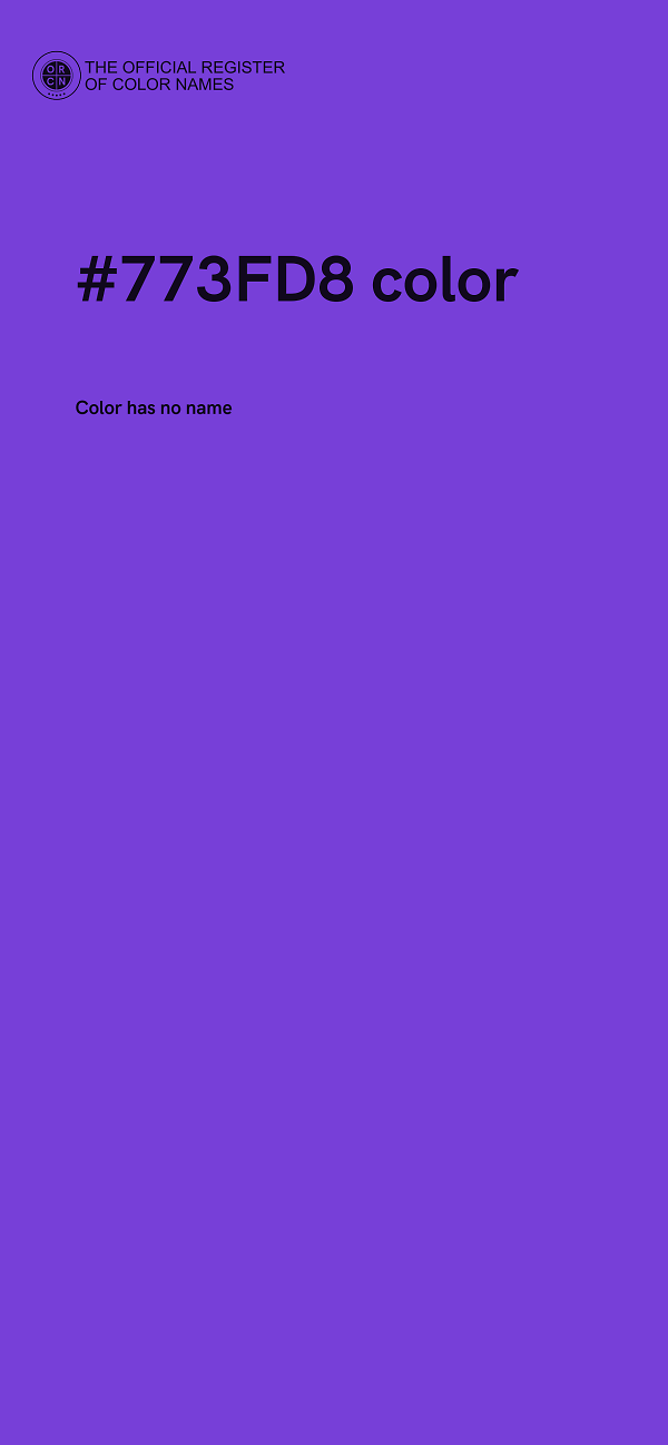 #773FD8 color image