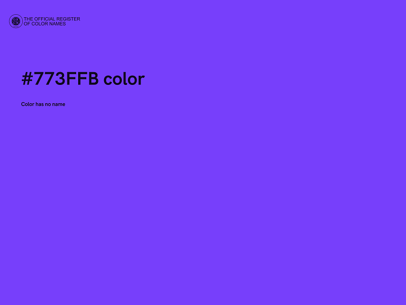 #773FFB color image