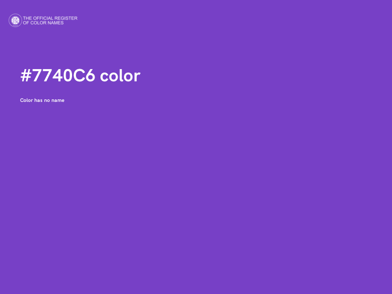 #7740C6 color image