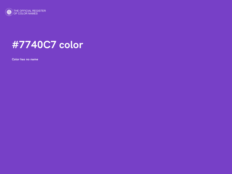 #7740C7 color image