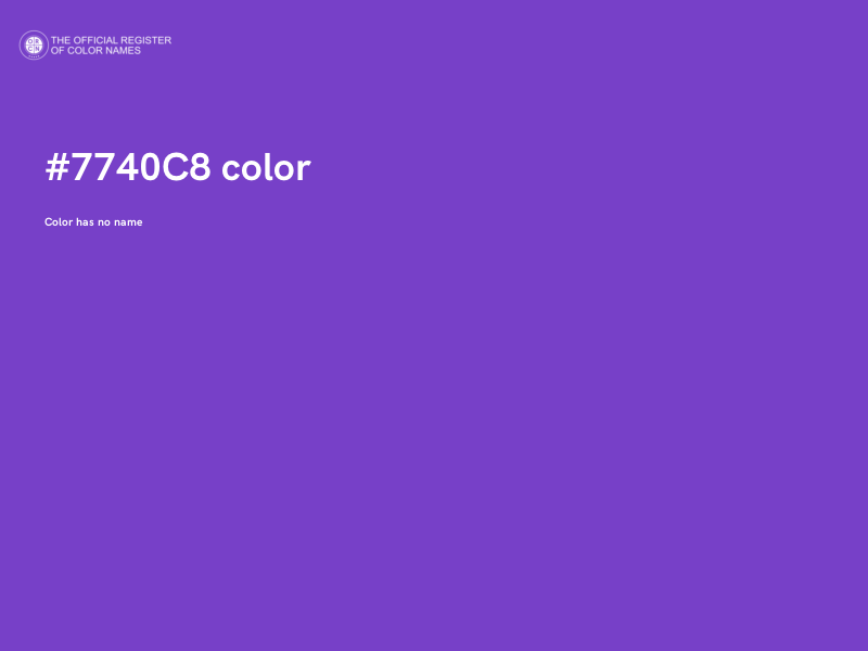 #7740C8 color image