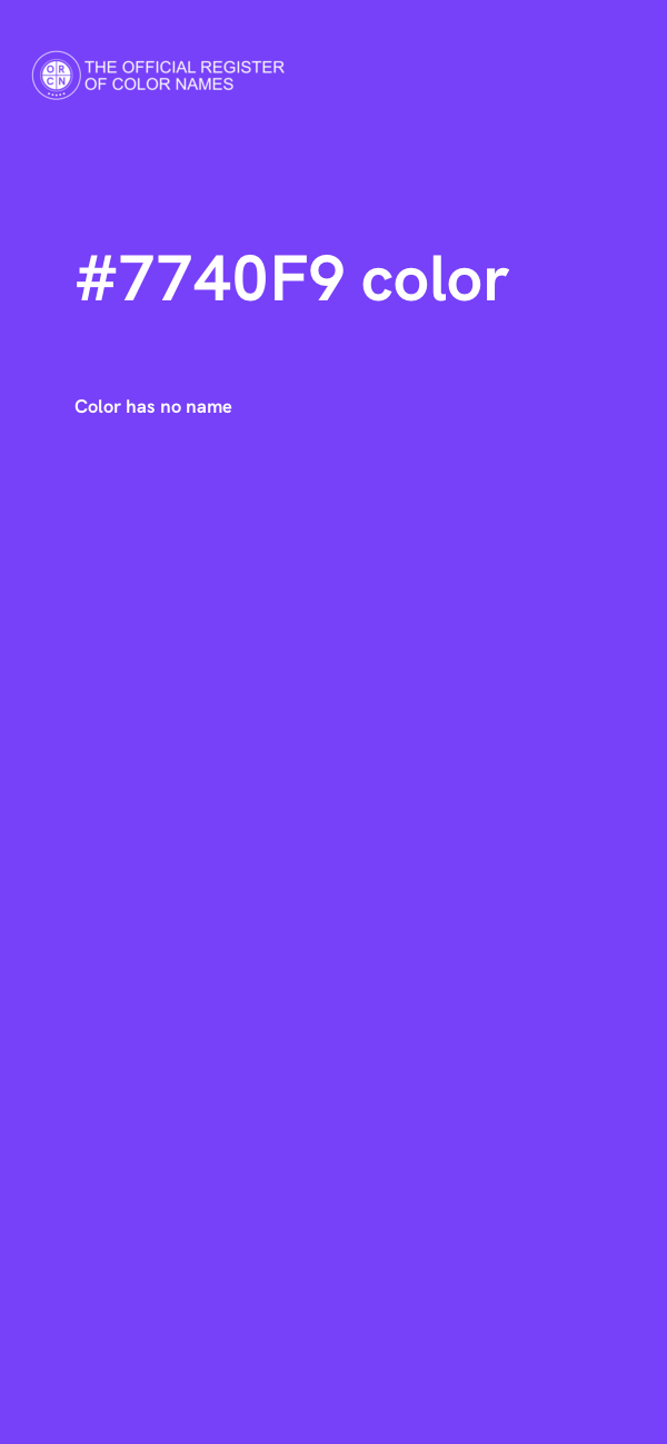 #7740F9 color image