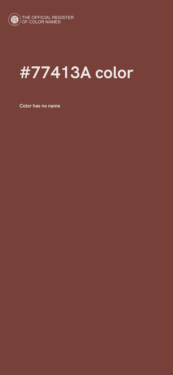 #77413A color image