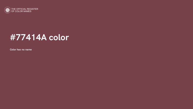 #77414A color image