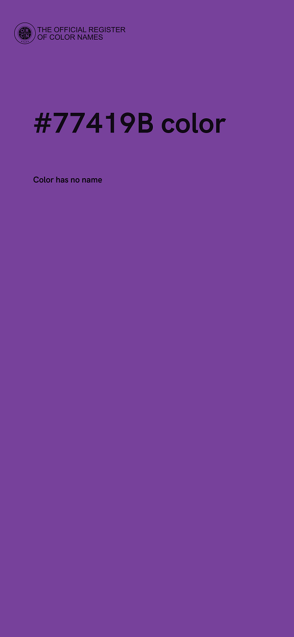#77419B color image