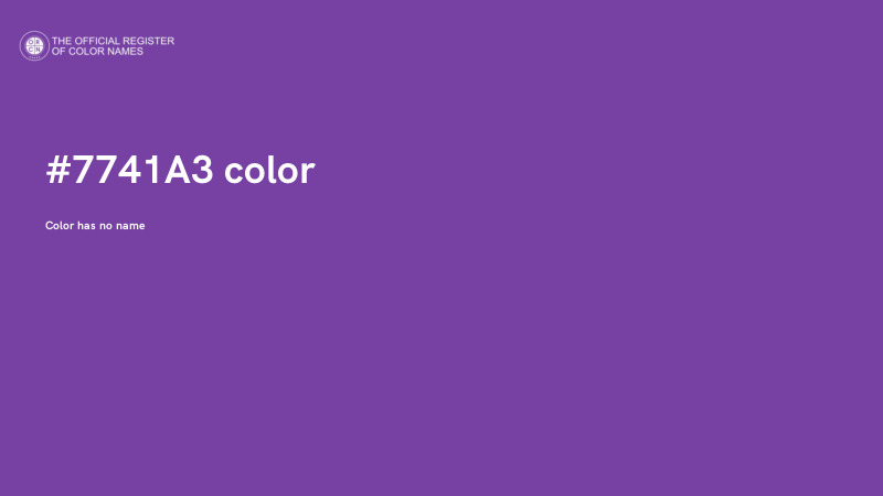 #7741A3 color image
