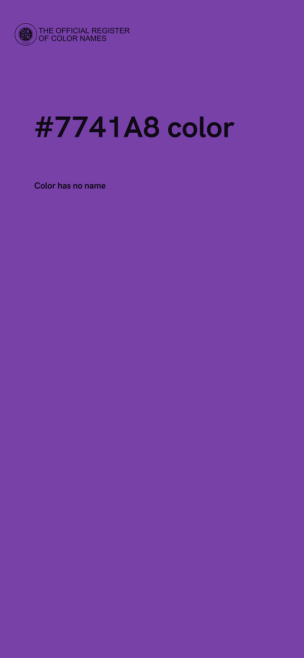 #7741A8 color image