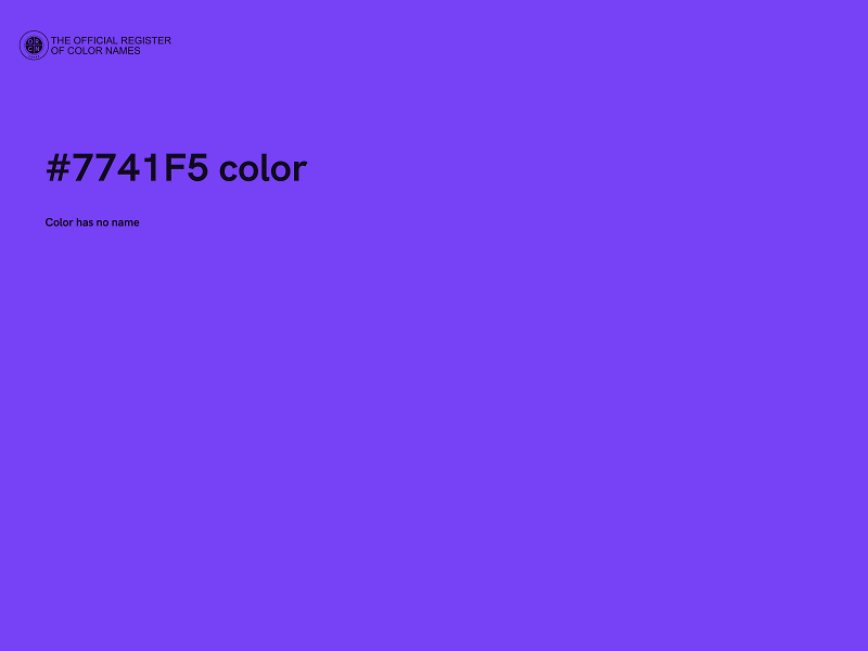 #7741F5 color image