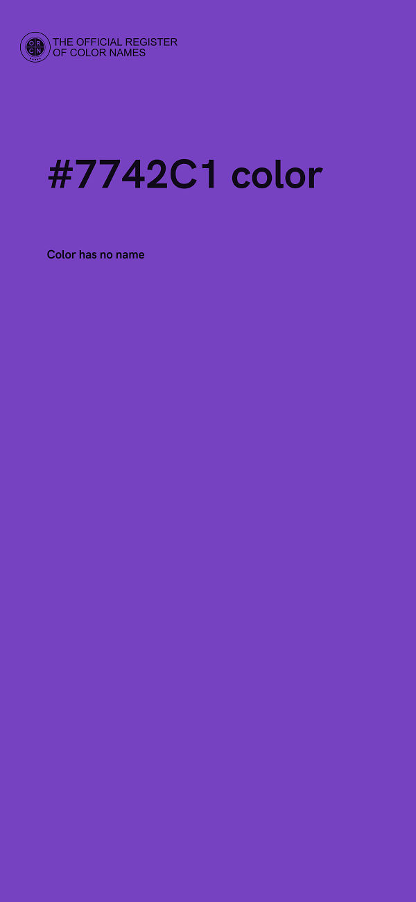 #7742C1 color image