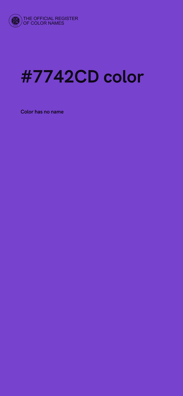 #7742CD color image