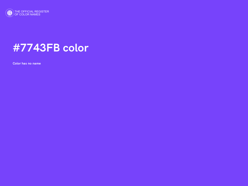 #7743FB color image