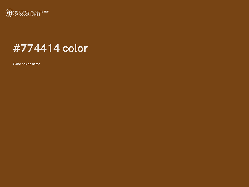 #774414 color image