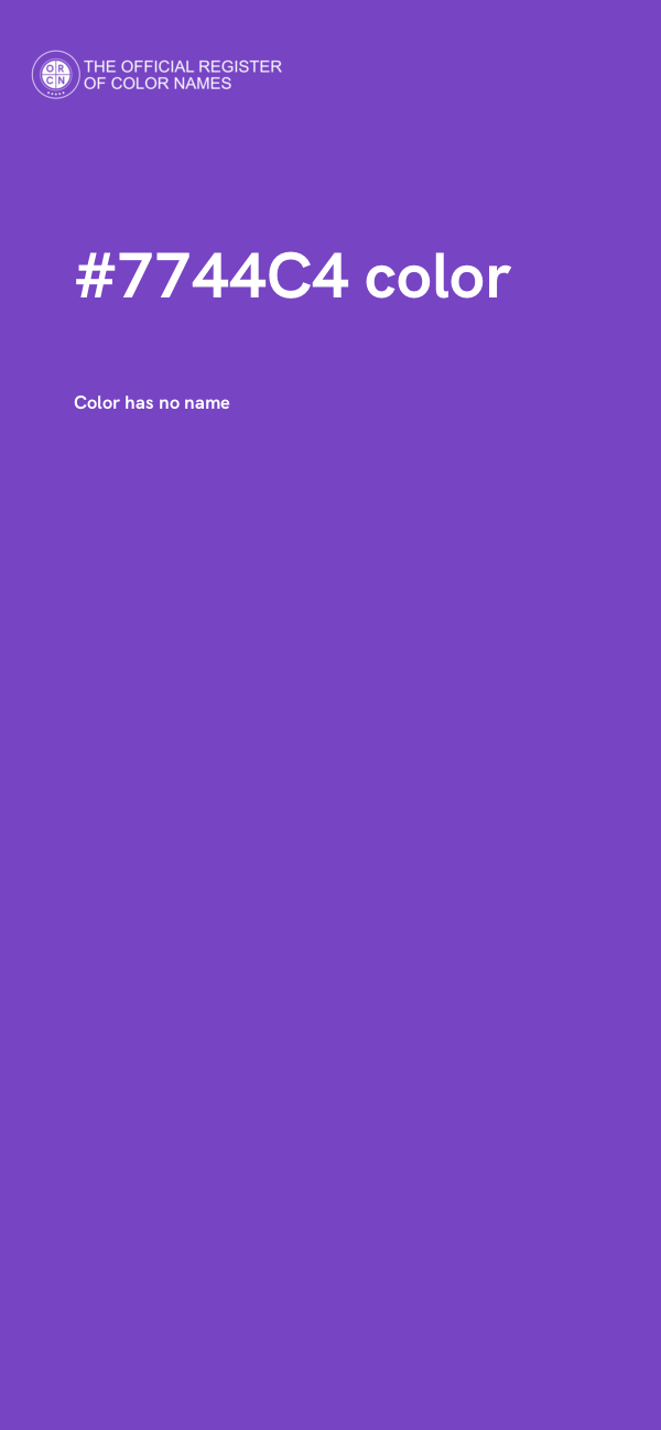 #7744C4 color image