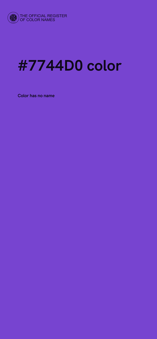 #7744D0 color image
