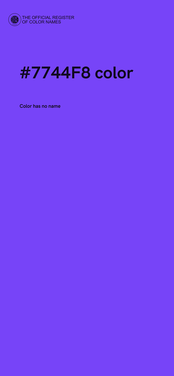 #7744F8 color image
