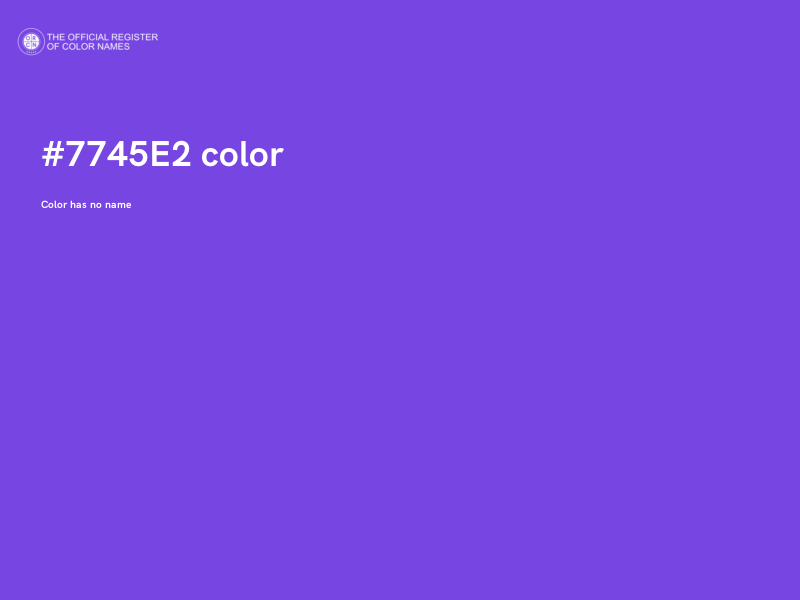 #7745E2 color image