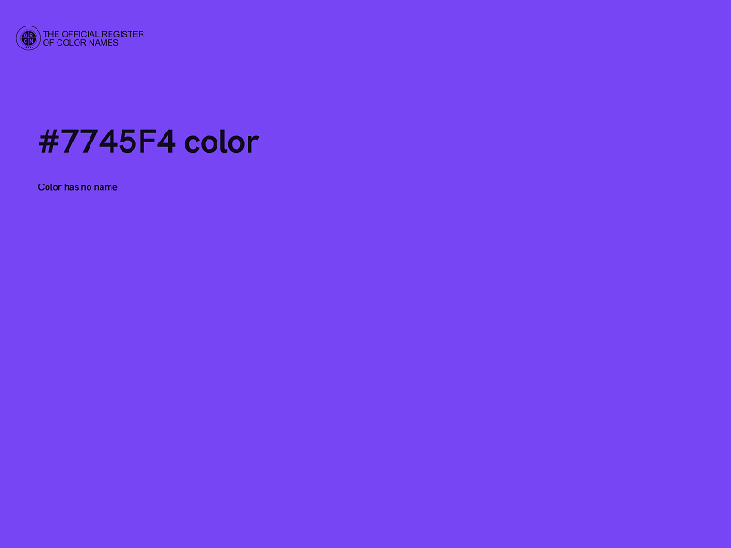 #7745F4 color image