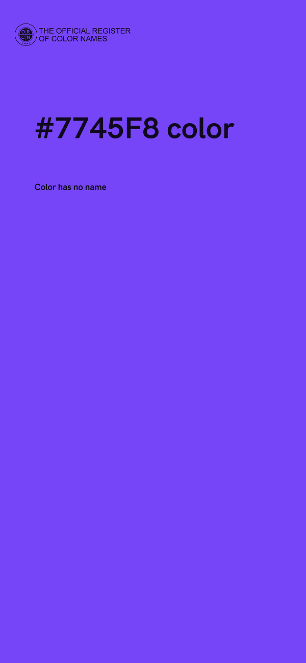 #7745F8 color image