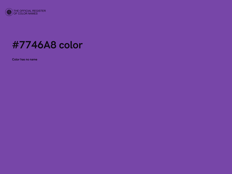 #7746A8 color image