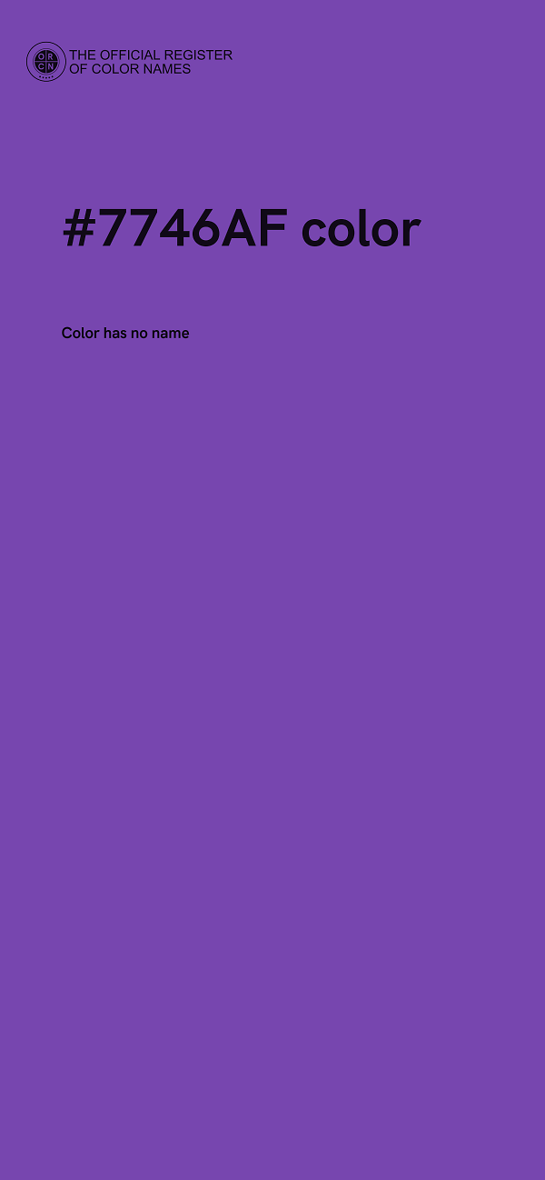 #7746AF color image