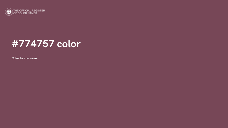 #774757 color image
