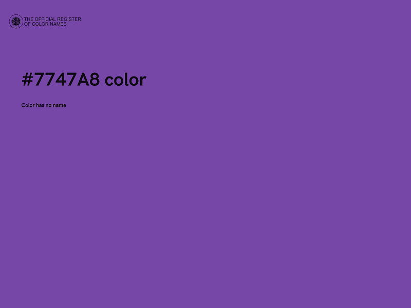 #7747A8 color image