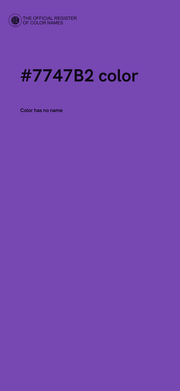 #7747B2 color image