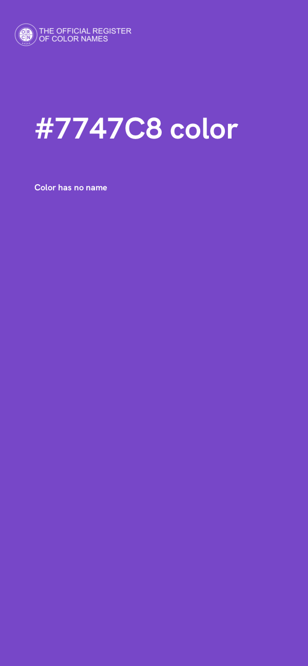 #7747C8 color image