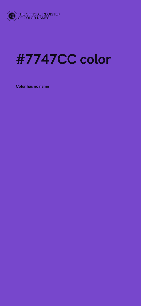 #7747CC color image
