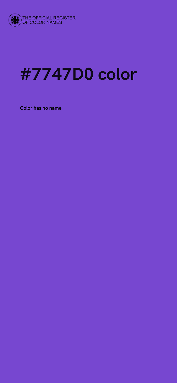 #7747D0 color image