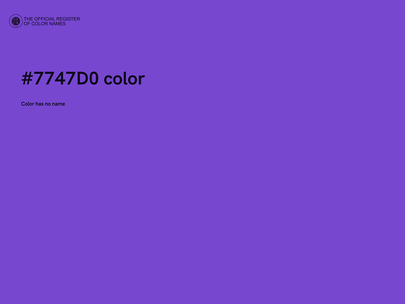 #7747D0 color image