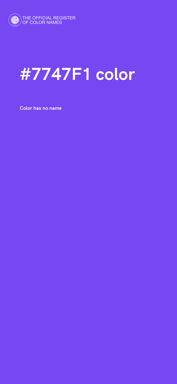 #7747F1 color image