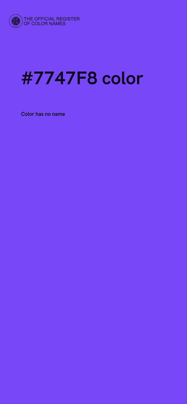 #7747F8 color image