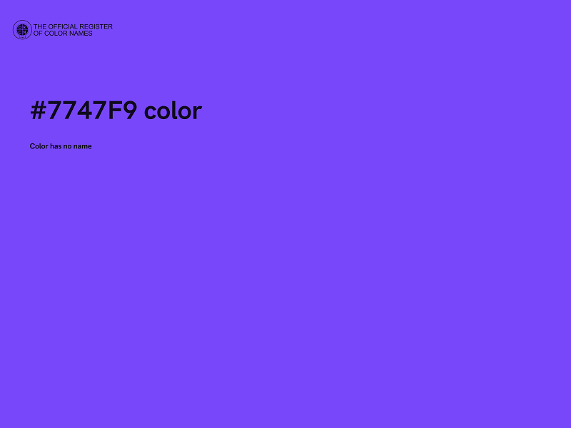 #7747F9 color image