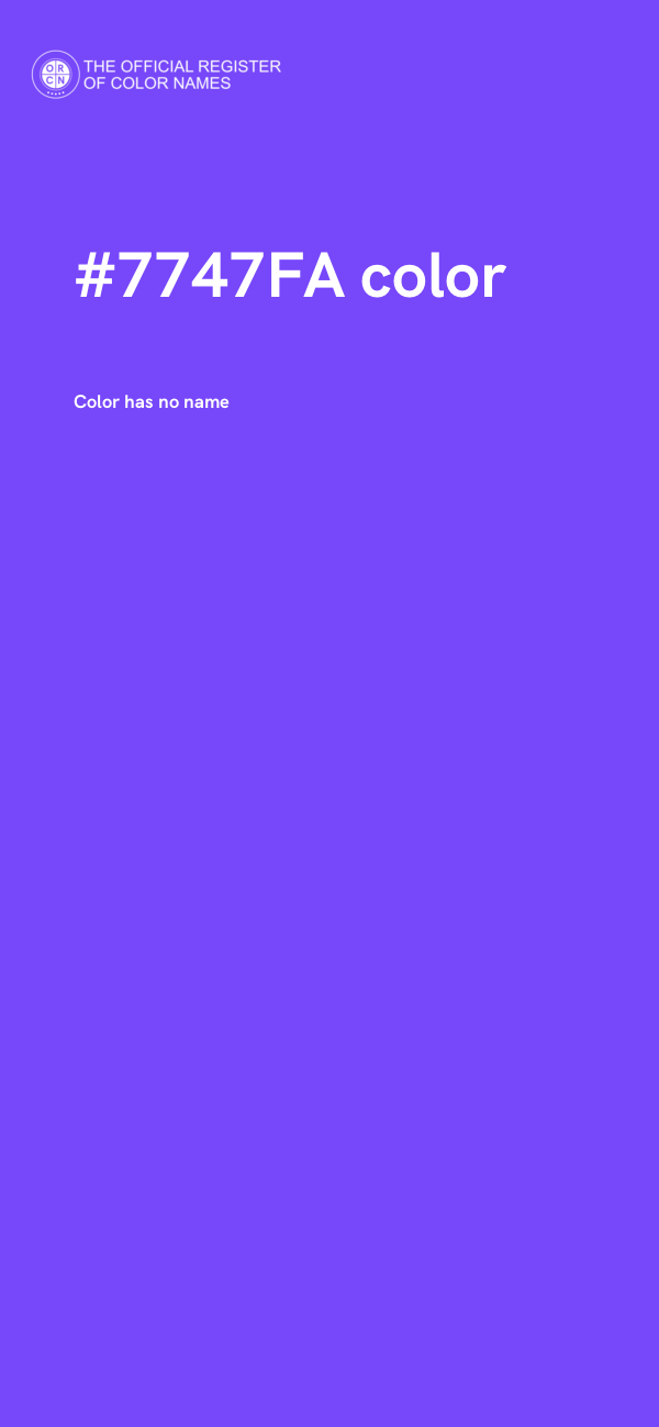 #7747FA color image