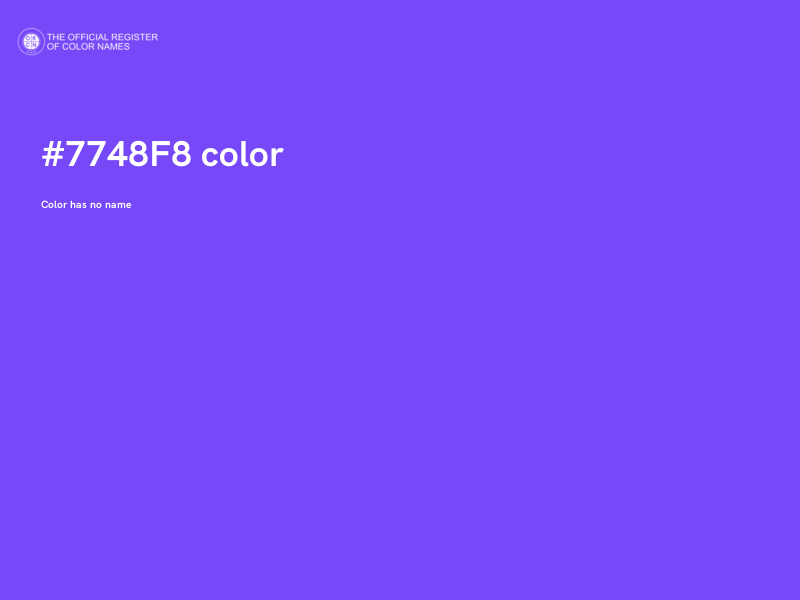 #7748F8 color image