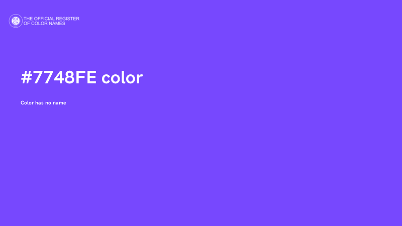 #7748FE color image