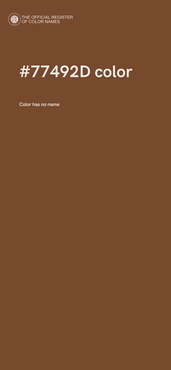 #77492D color image