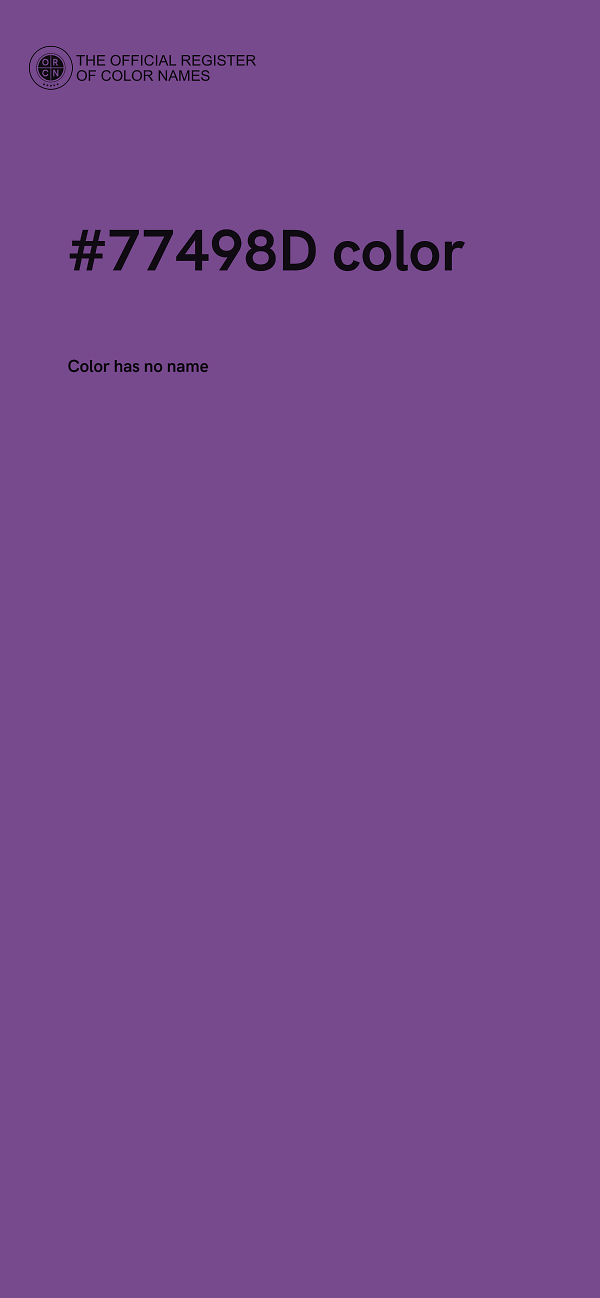 #77498D color image