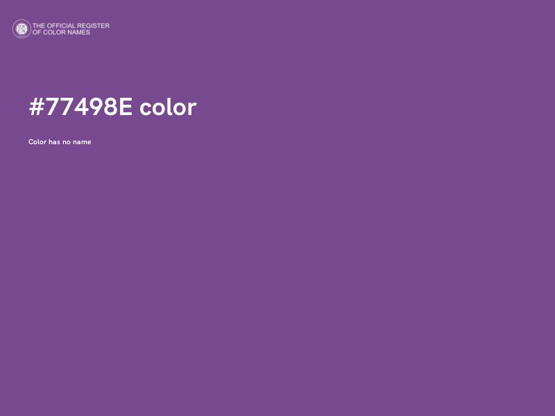 #77498E color image
