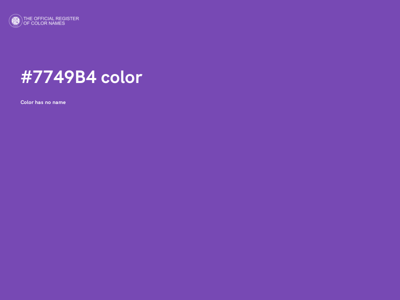 #7749B4 color image
