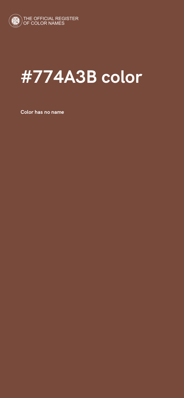 #774A3B color image