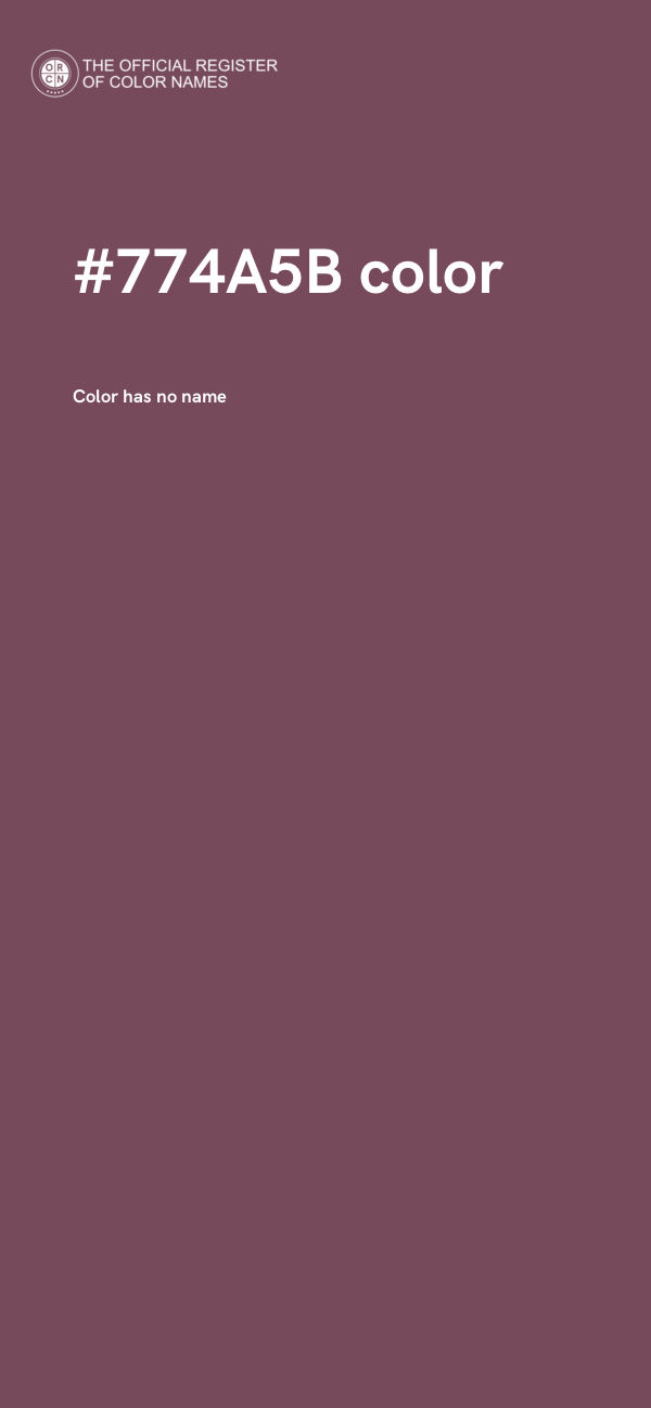 #774A5B color image