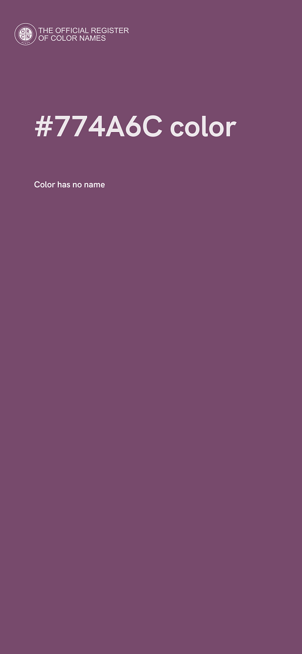 #774A6C color image