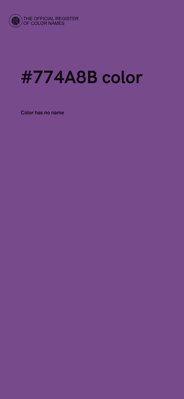 #774A8B color image