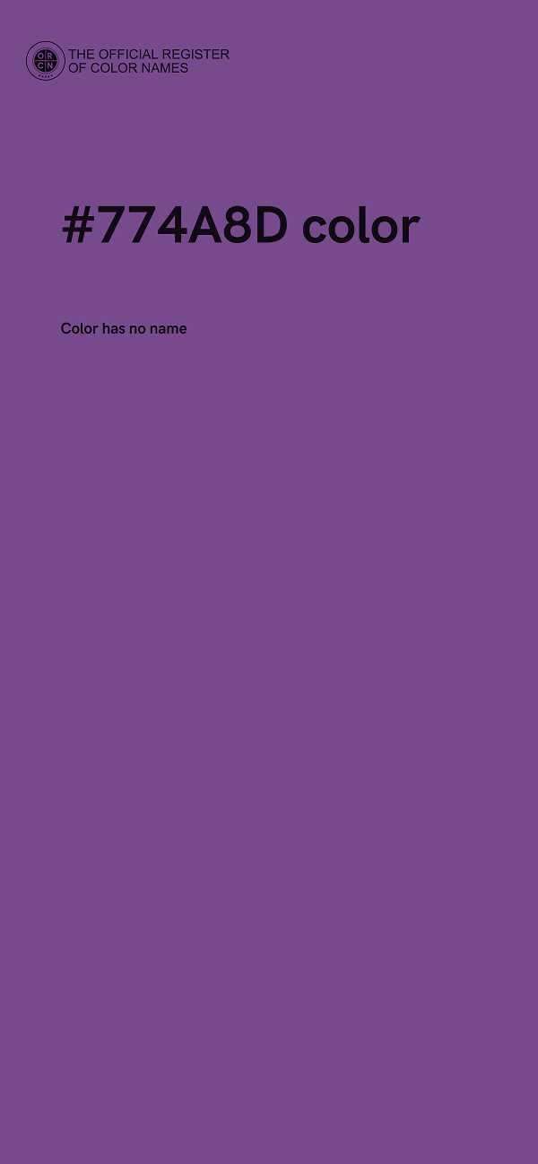 #774A8D color image