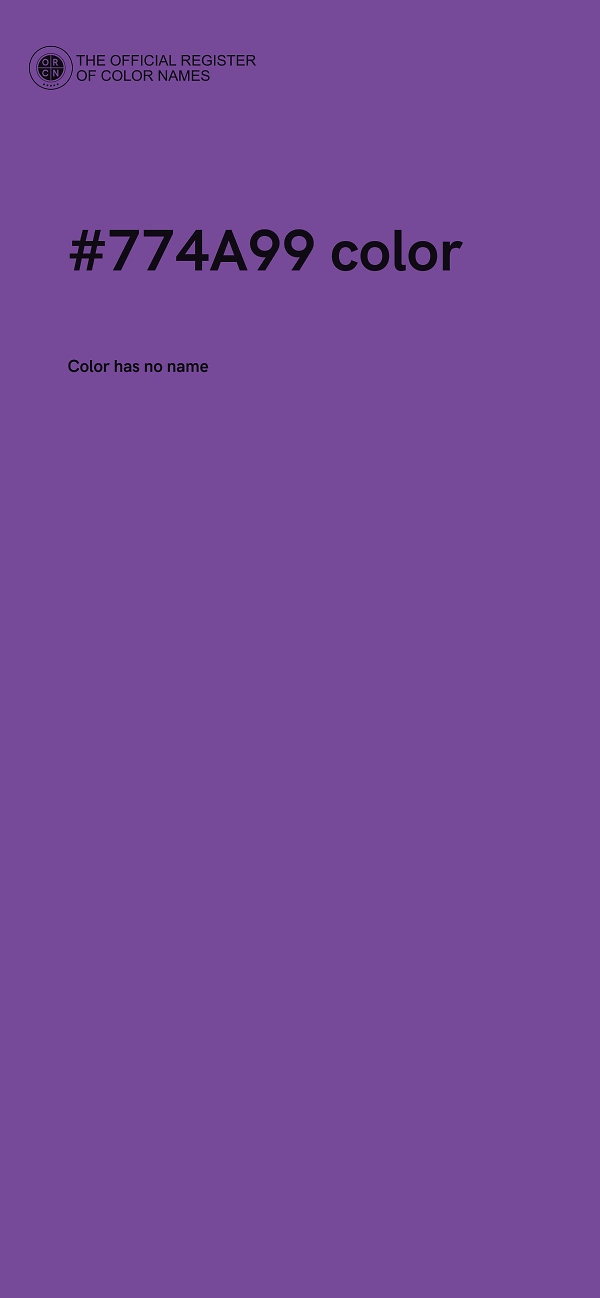 #774A99 color image