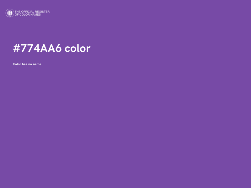 #774AA6 color image