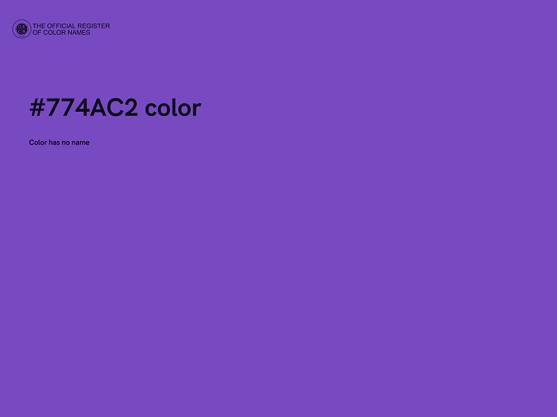 #774AC2 color image